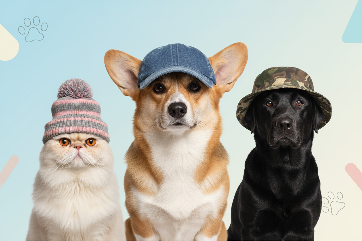 Trendy Pet Hats: 2025 Cute & Durable Styles. 🎩
