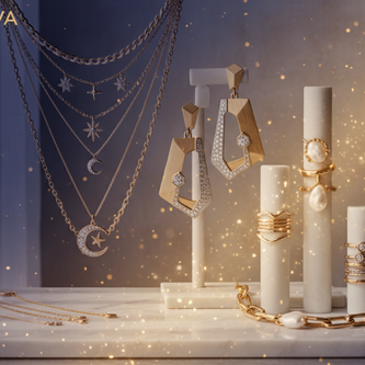 luxury woman's jewelry collection 