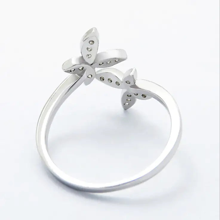 AURA BUTTERFLY SILVER RING