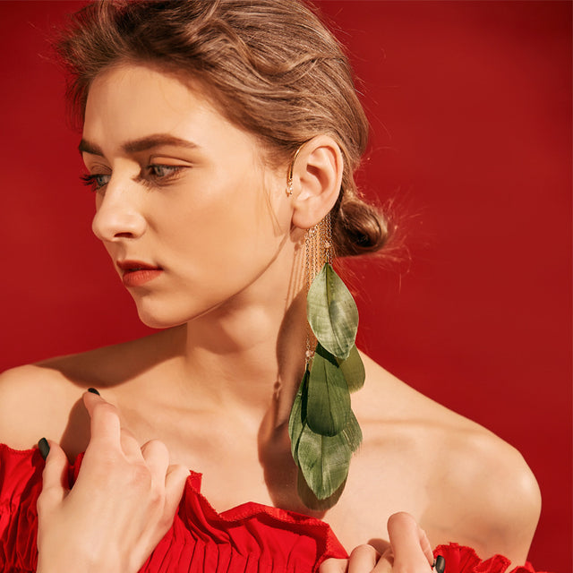 Feather Tassel Ear Cuff