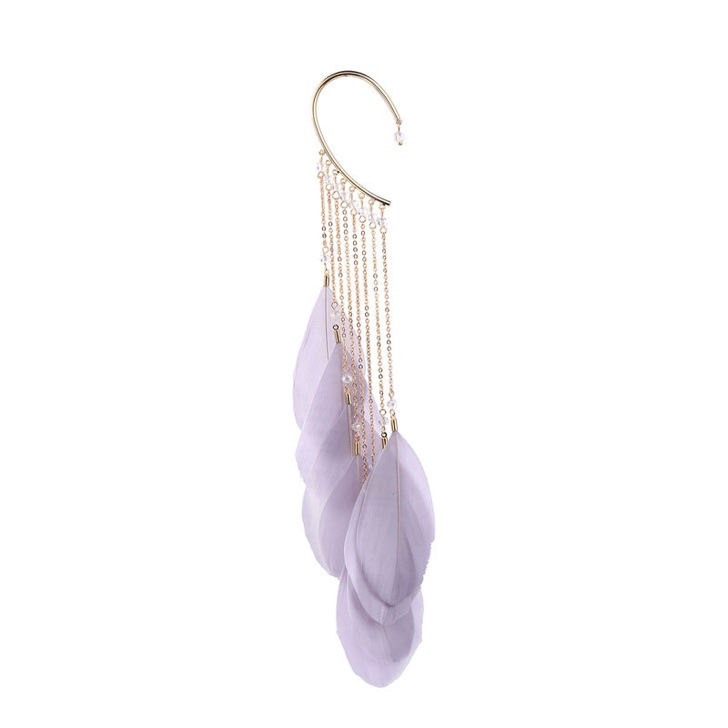 Feather Tassel Ear Cuff