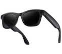 Black sunglasses on a white background