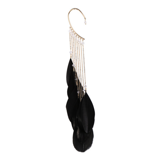 Feather Tassel Ear Cuff