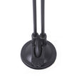 Black double-sided stand on a white background