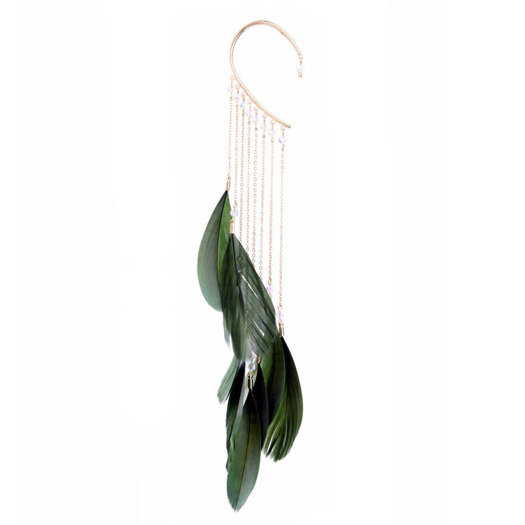 Feather Tassel Ear Cuff