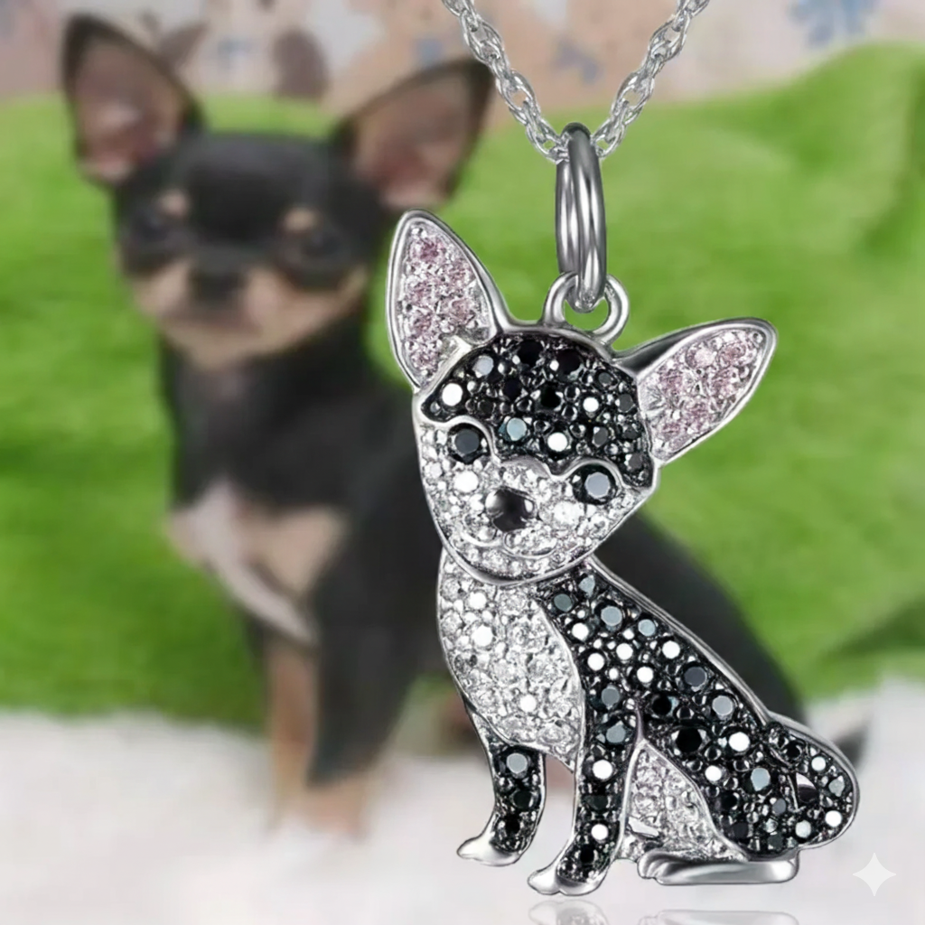 Black Chihuahua necklaces