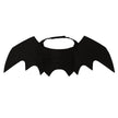 Black bat-shaped wings on a white background