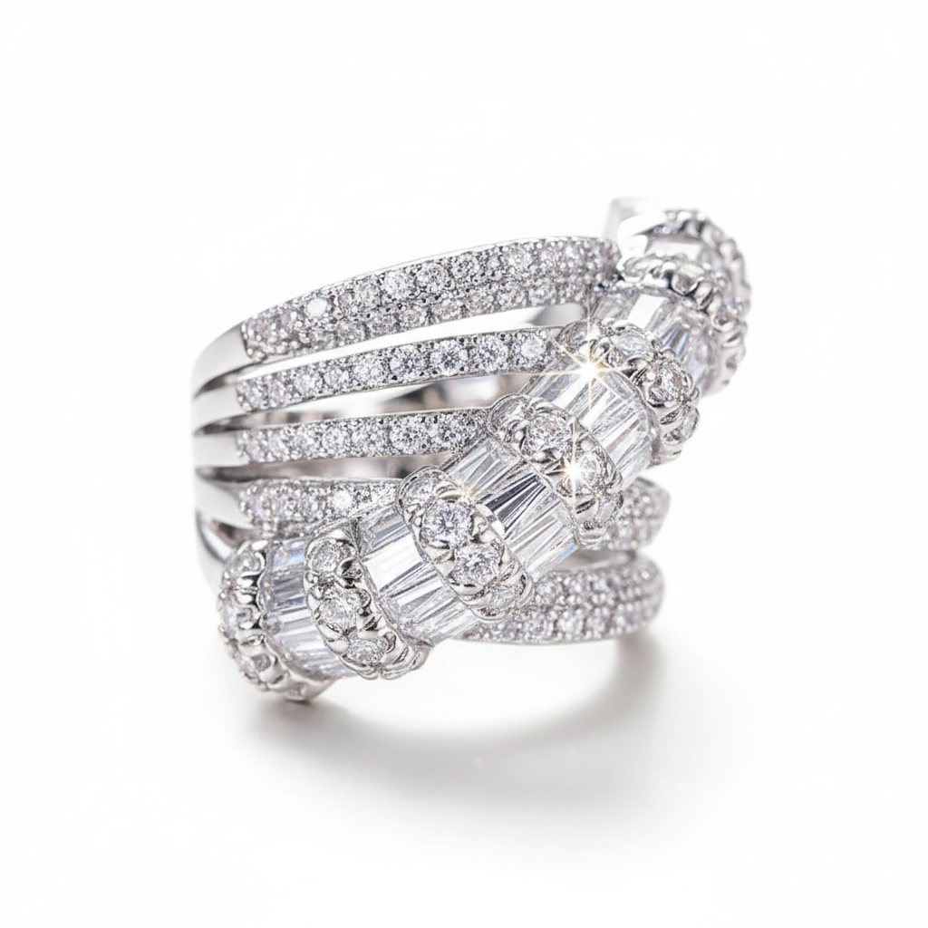 Huitan Luxe Zircon Ring