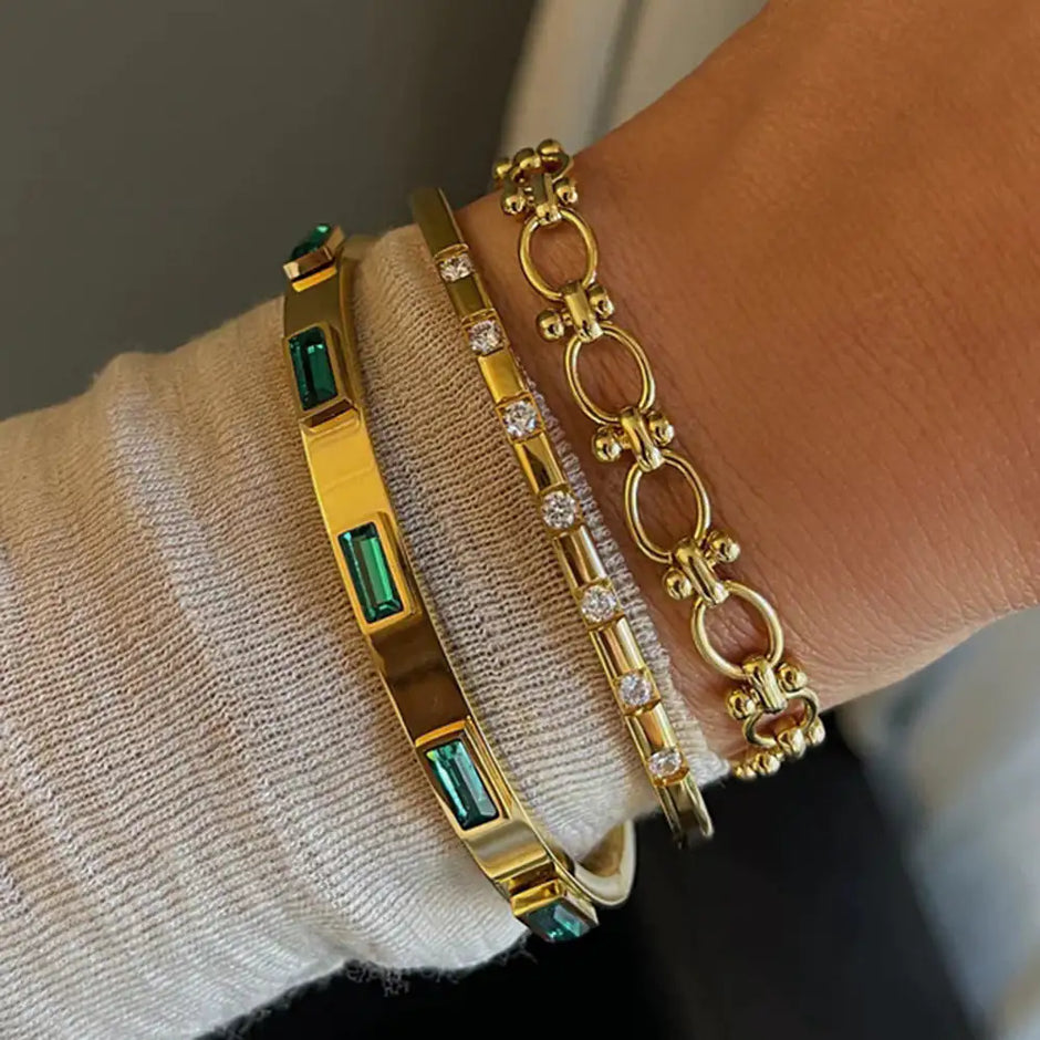 ZircGold Sparkle Bracelets