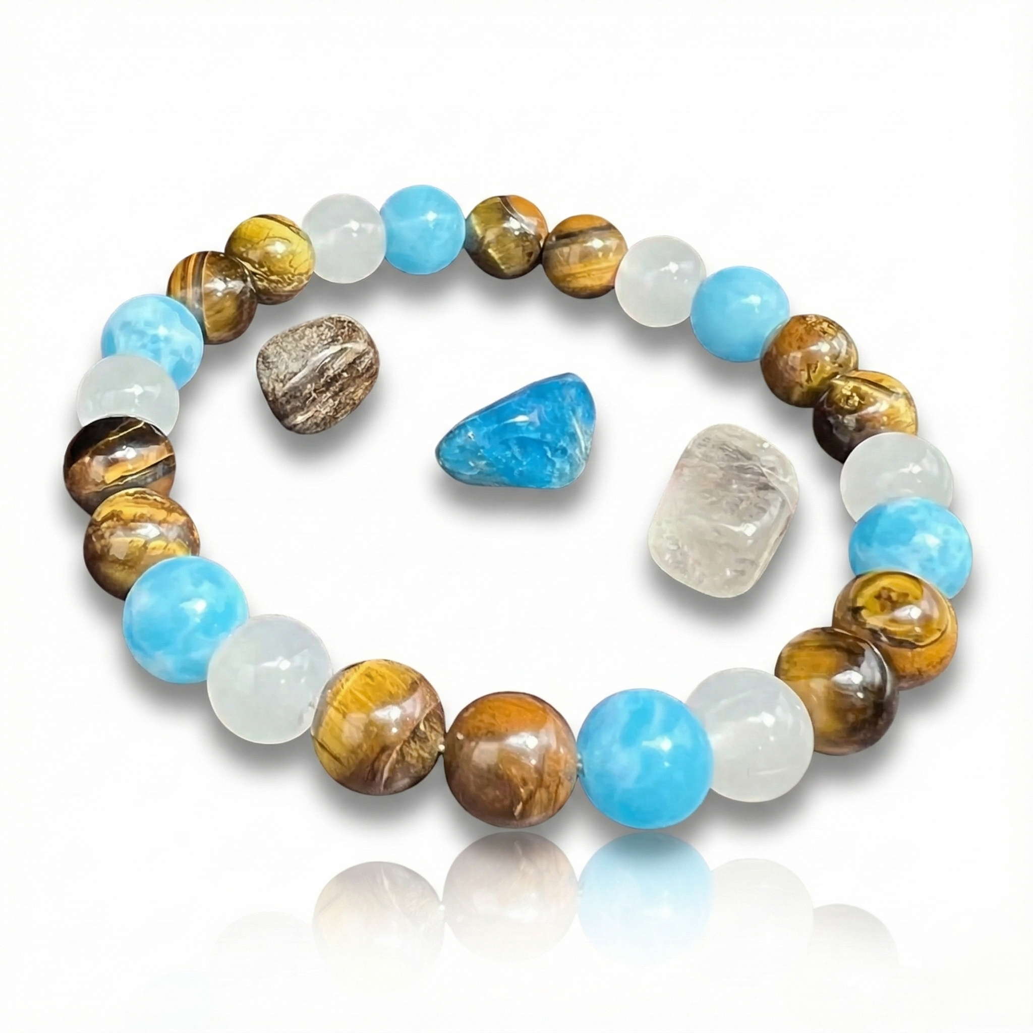 Tiger Eye Beaded Men's Bracelet