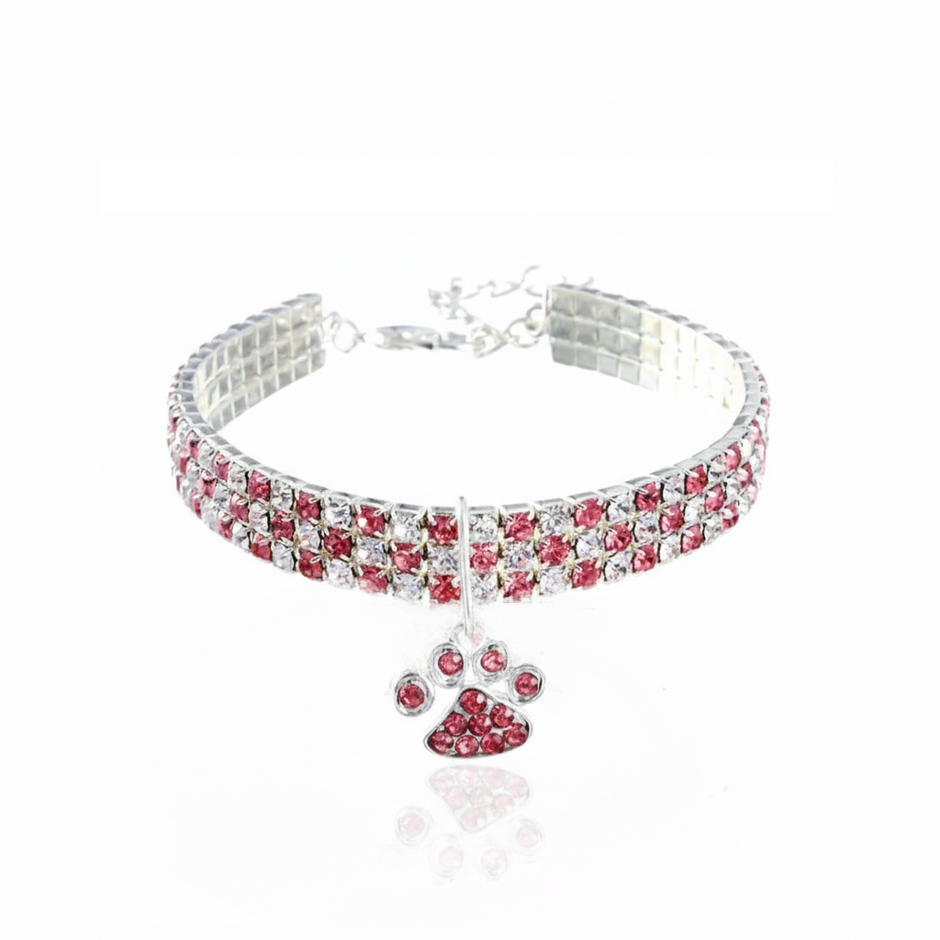 Pawdora Crystal Bone Collar