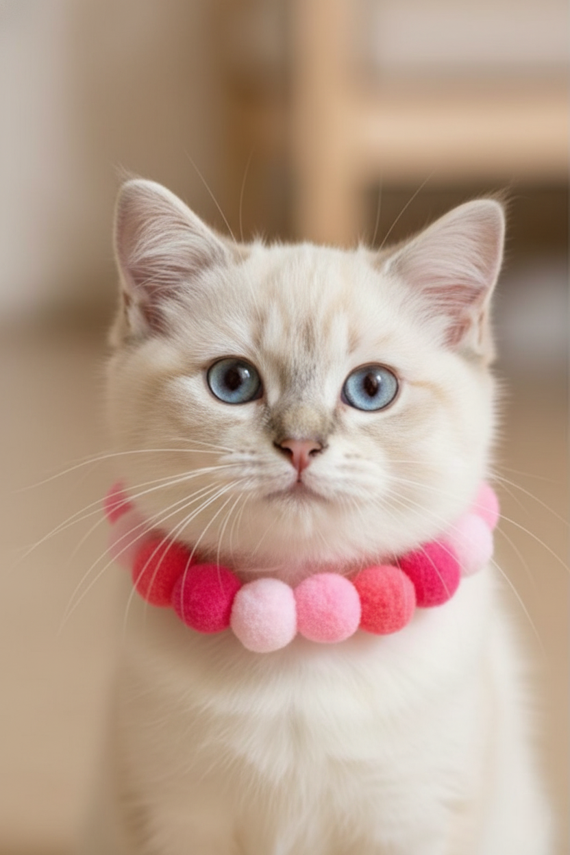 Pom Pom Bloom Collar 🌈🐾