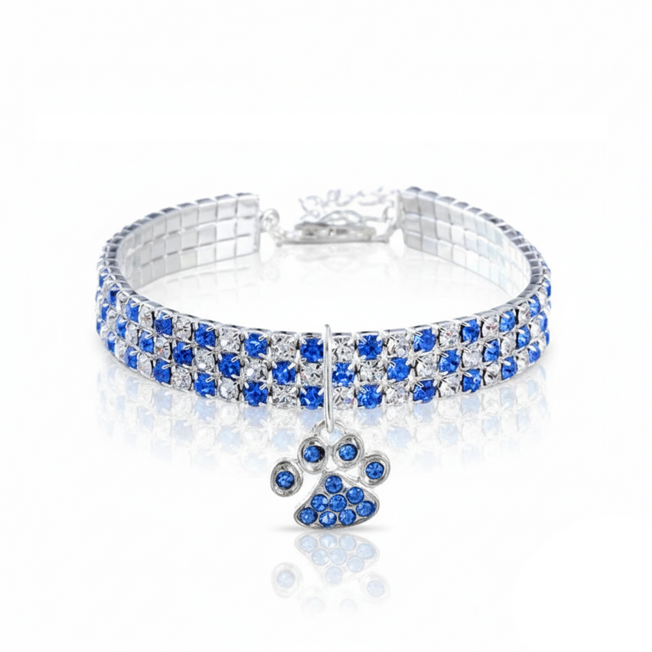 Pawdora Crystal Bone Collar