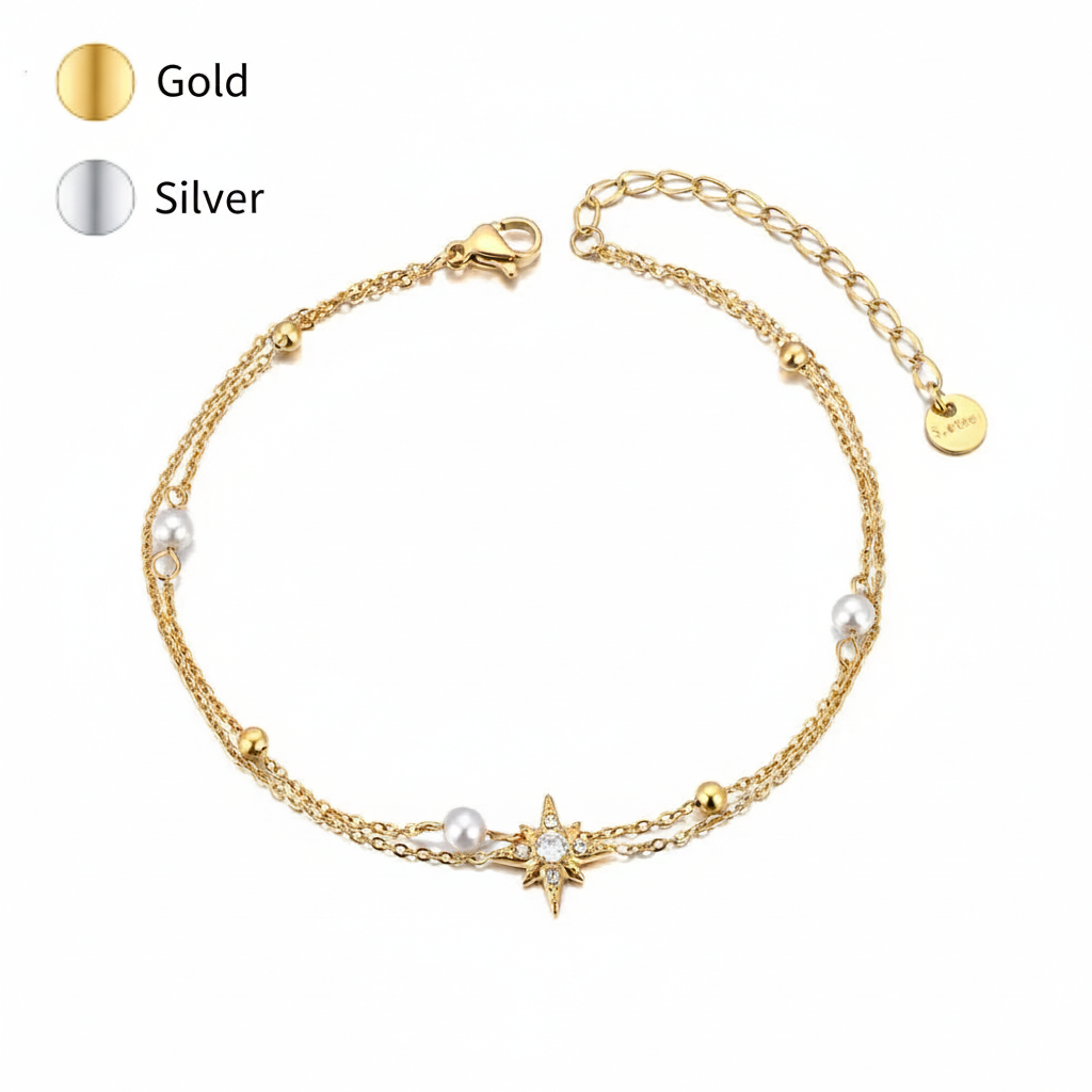Stella Pearl Anklet