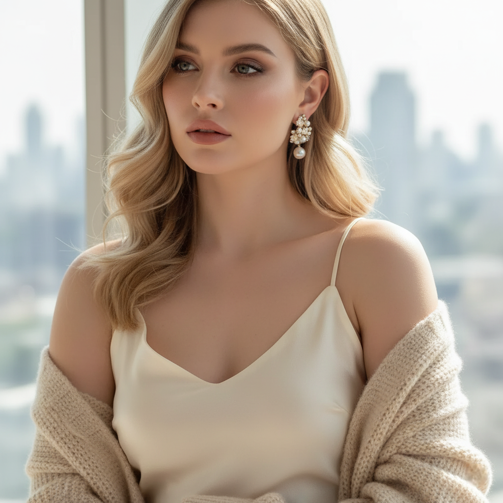 Bloom Pearl Drop Earrings