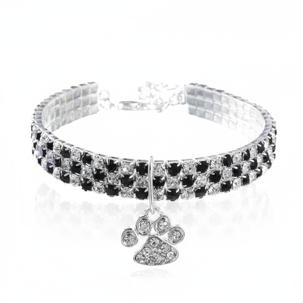 Pawdora Crystal Bone Collar