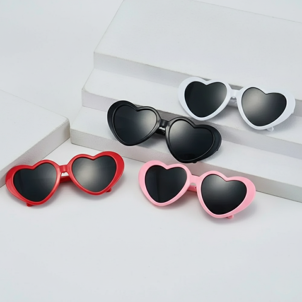LoveShades: Heart-Shaped Pet Glasses