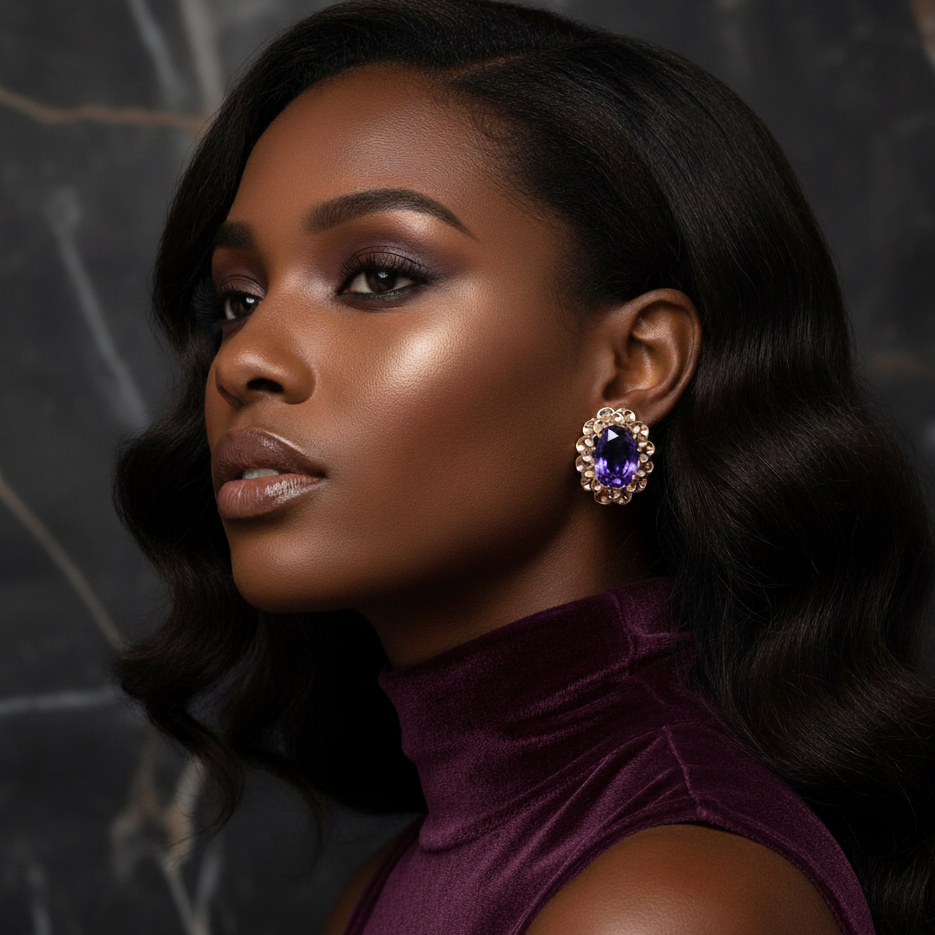 Amara Amethyst Earrings 💜