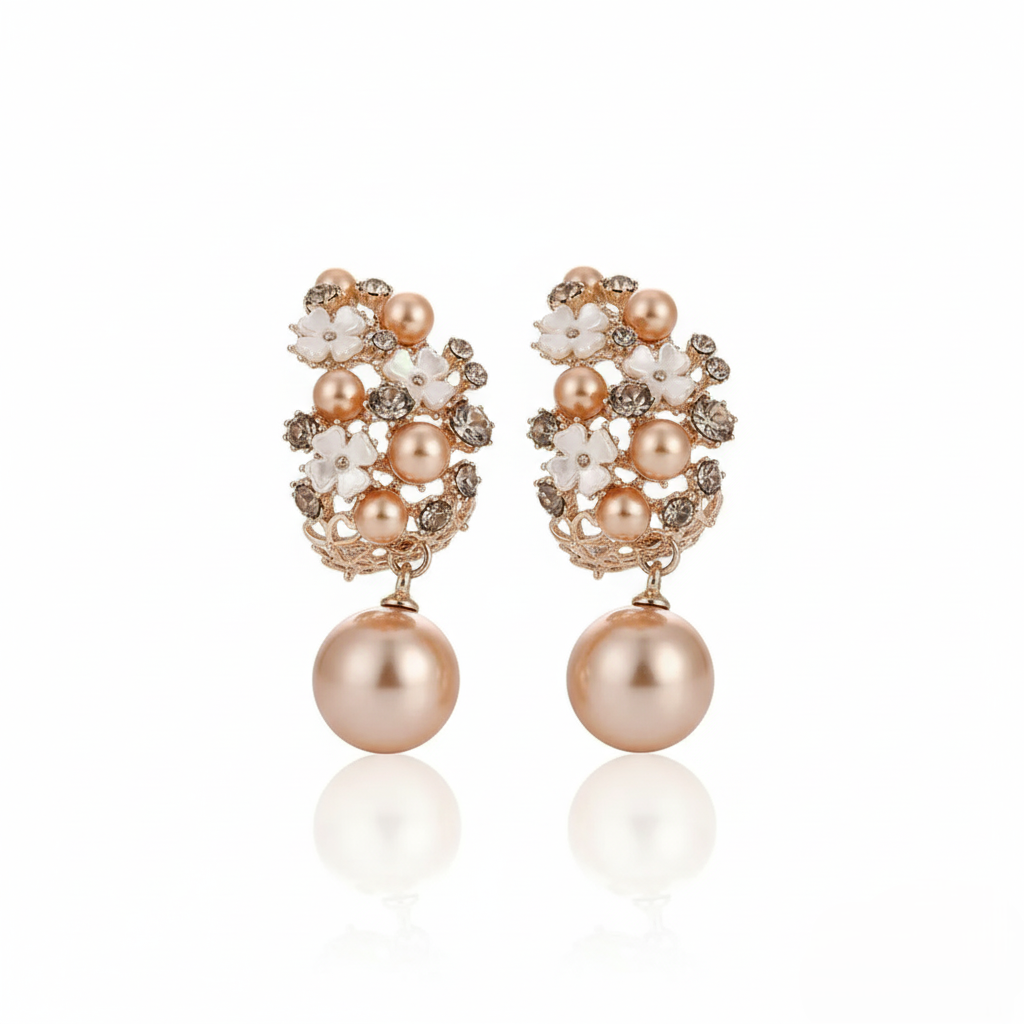 Bloom Pearl Drop Earrings
