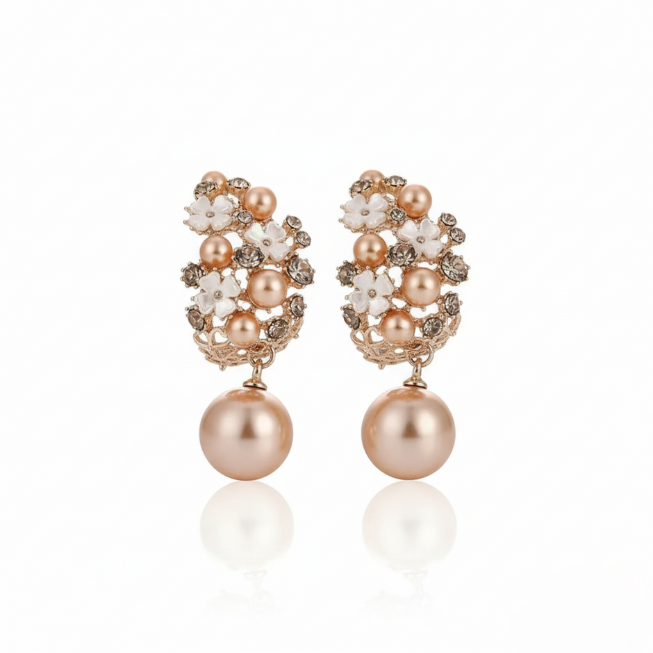 Bloom Pearl Drop Earrings