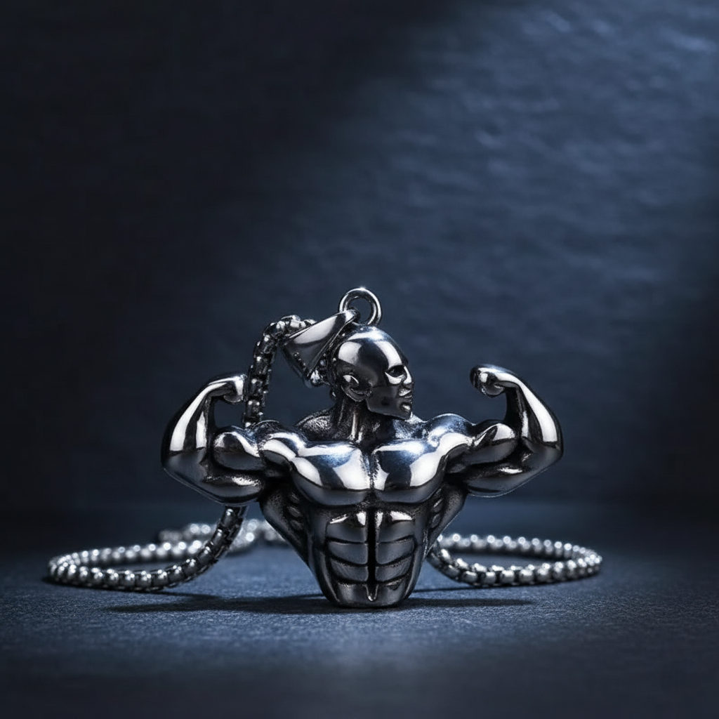 Titan Pendant 💪 | Bodybuilding Muscle Arm Necklace