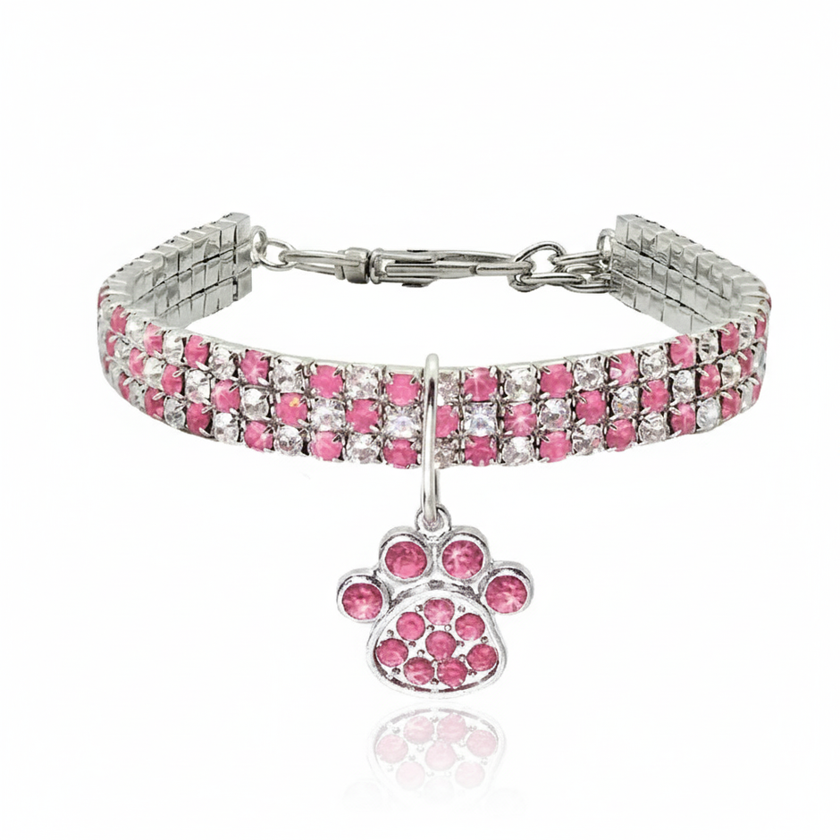 Pawdora Crystal Bone Collar