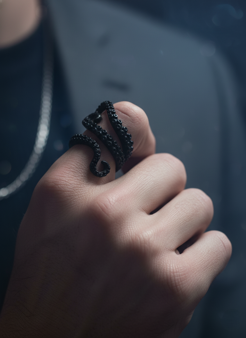 Tentacle Embrace Ring