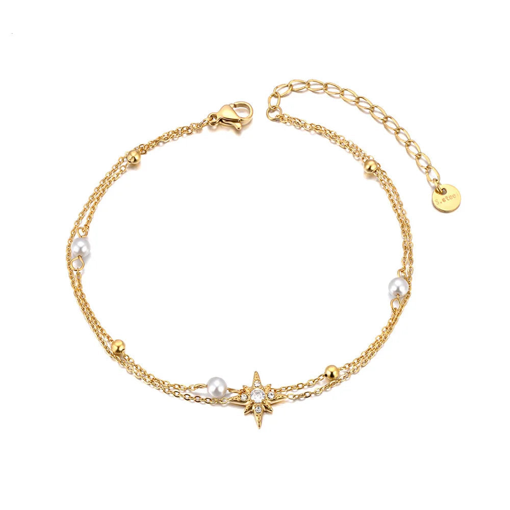 Stella Pearl Anklet