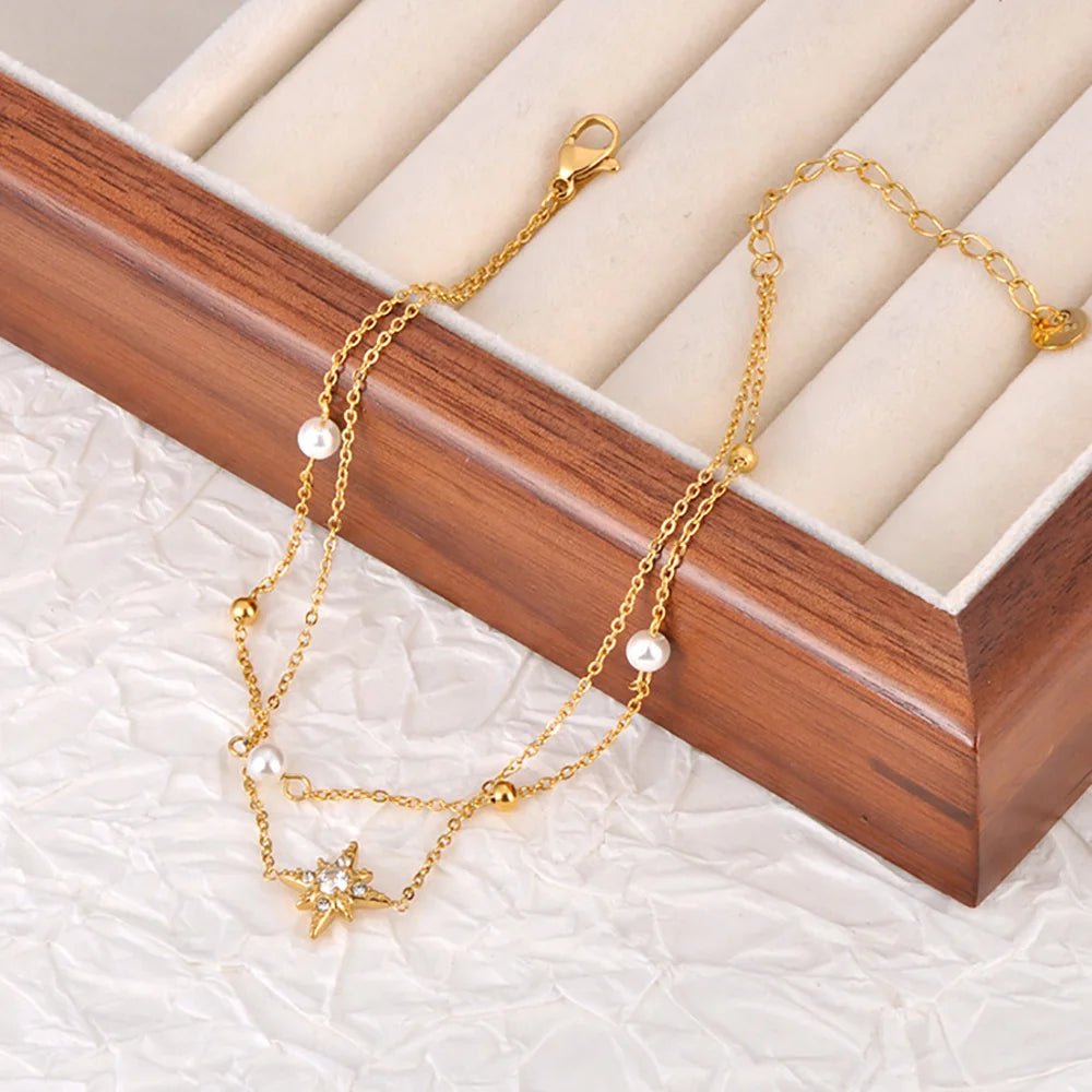 Stella Pearl Anklet
