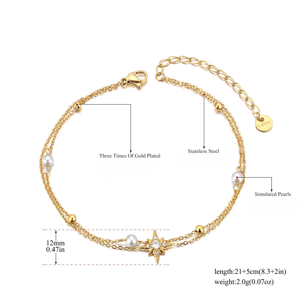 Stella Pearl Anklet
