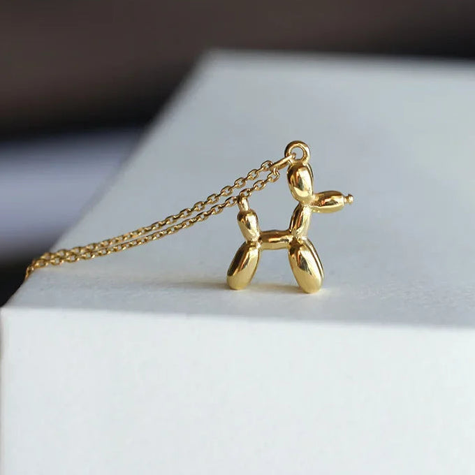 Balloon Dog Pendant Necklace