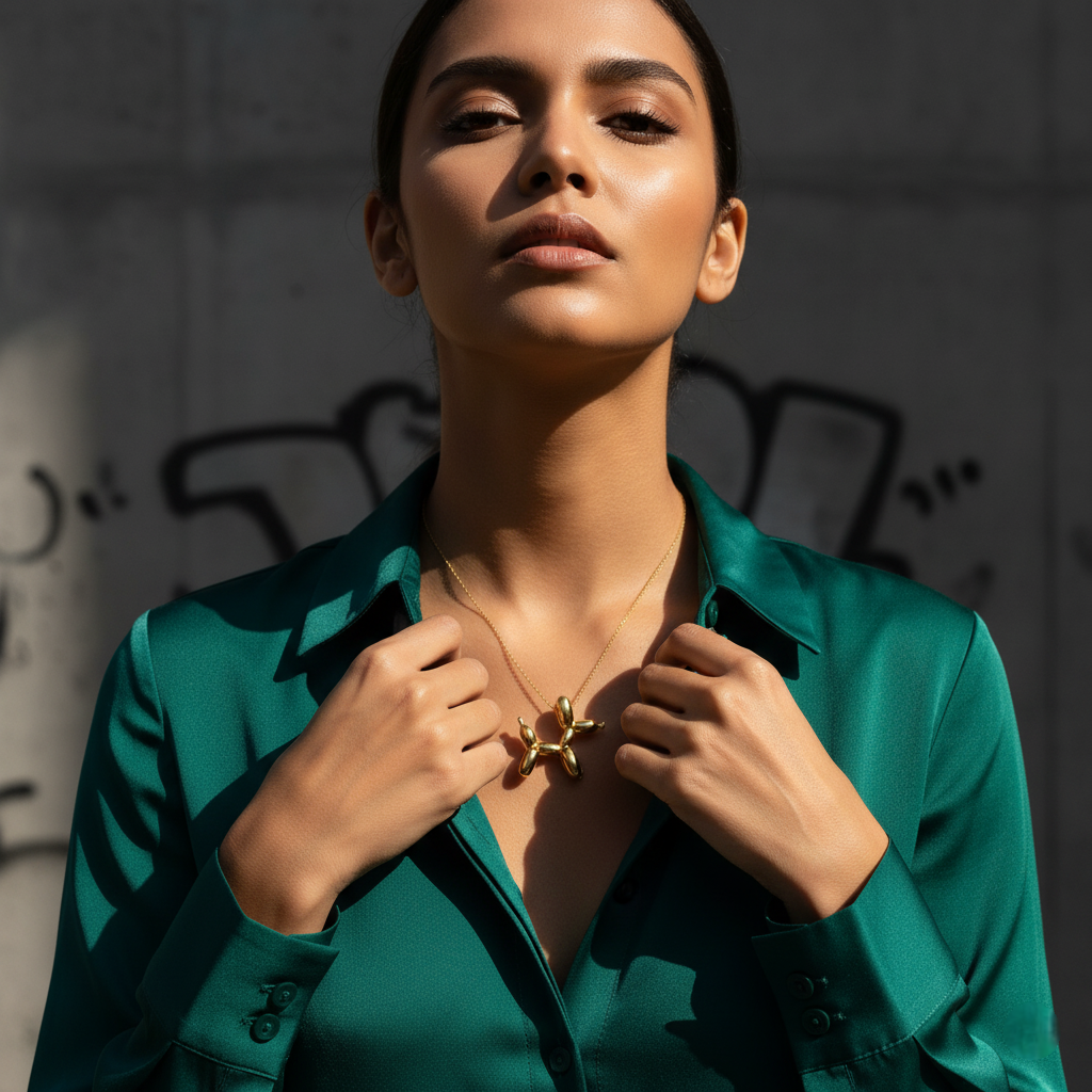 Balloon Dog Pendant Necklace