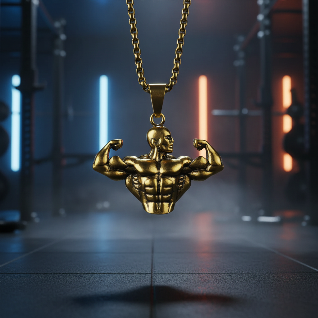 Titan Pendant 💪 | Bodybuilding Muscle Arm Necklace
