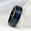 black tungsten men's wedding ring
