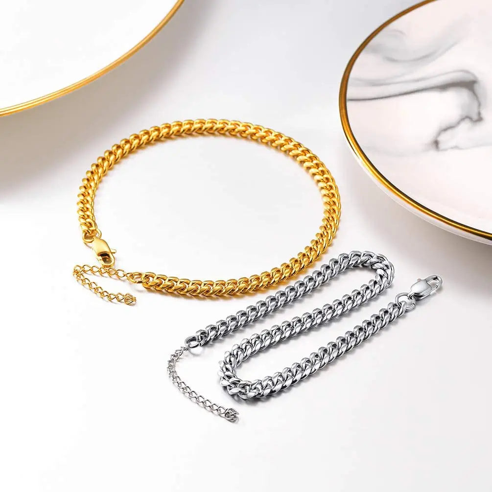 The Fortis Cuban Link Anklet
