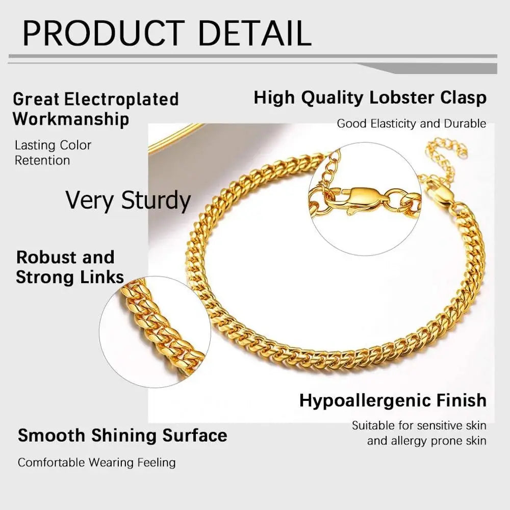 The Fortis Cuban Link Anklet
