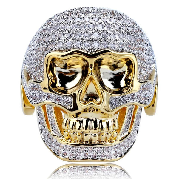The Grave Digger Ring | Iced Out Skull Ring