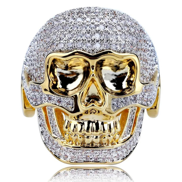 The Grave Digger Ring | Iced Out Skull Ring