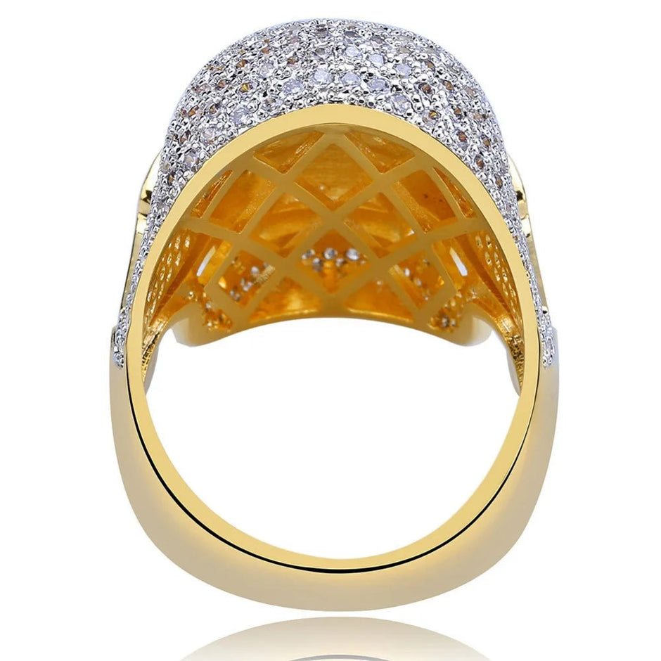 The Grave Digger Ring | Iced Out Skull Ring