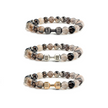 Iron Pulse – Dumbbell Beaded Bracelet