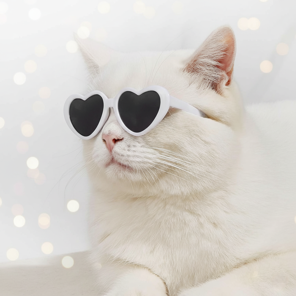 LoveShades: Heart-Shaped Pet Glasses