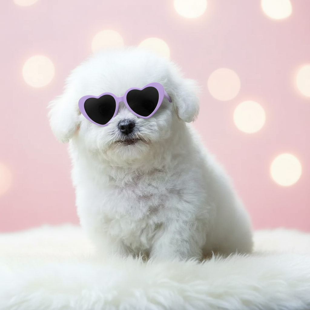 LoveShades: Heart-Shaped Pet Glasses