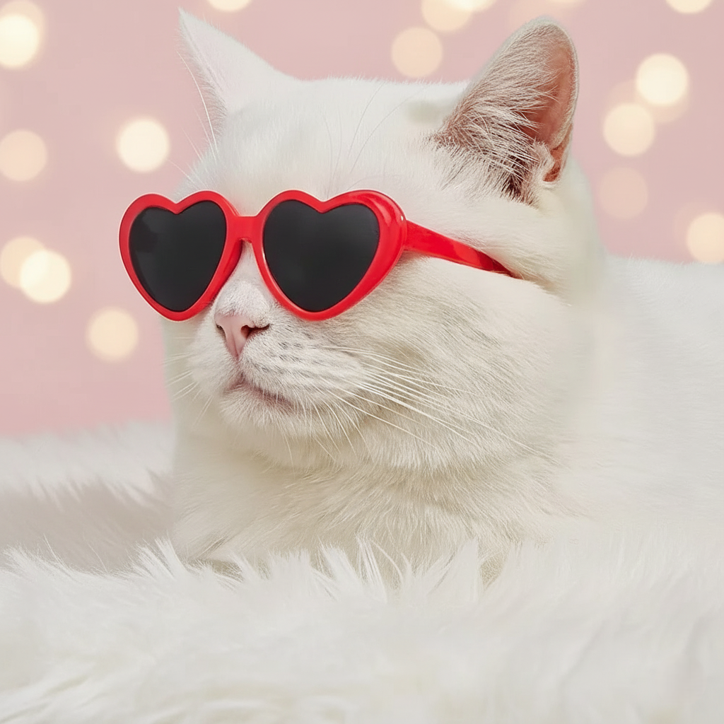 LoveShades: Heart-Shaped Pet Glasses