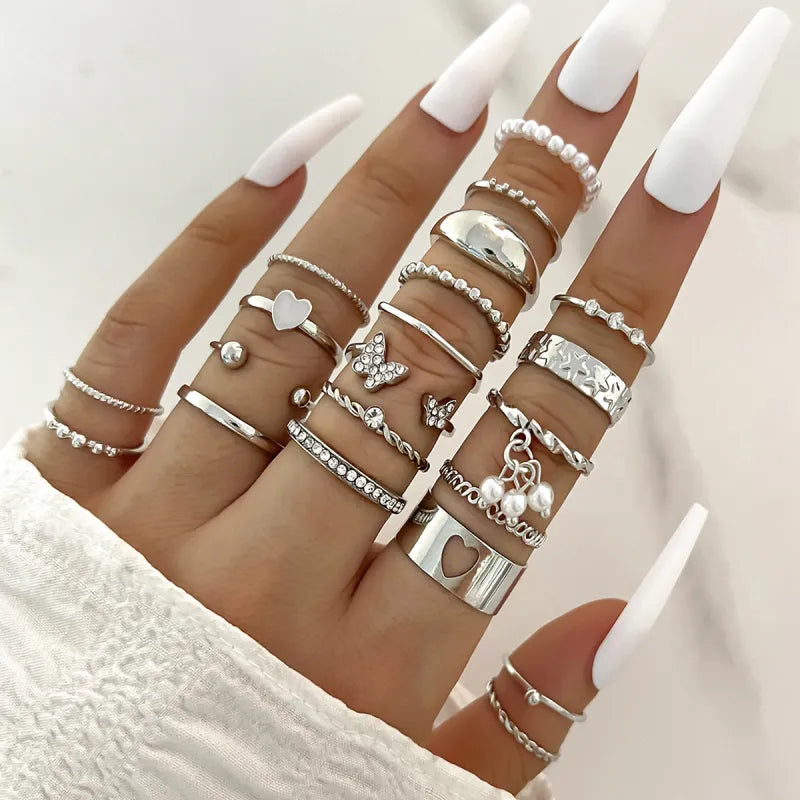 Trendy Knuckle Topper Ring Set