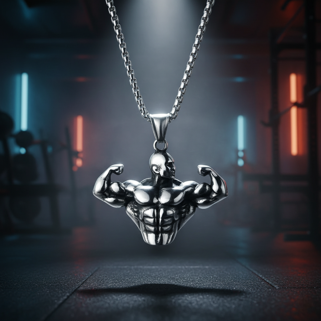 Titan Pendant 💪 | Bodybuilding Muscle Arm Necklace