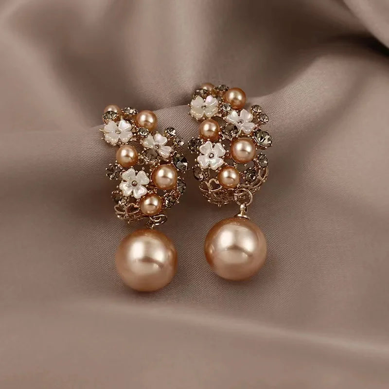 Bloom Pearl Drop Earrings