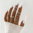 Trendy Knuckle Topper Ring Set