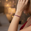 GlowRow Bracelet - Ruby Radiance✨
