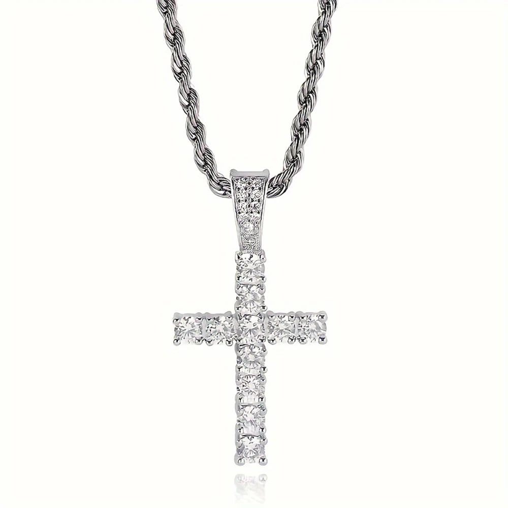 The Divine Drip Cross | Iced Out Pendant