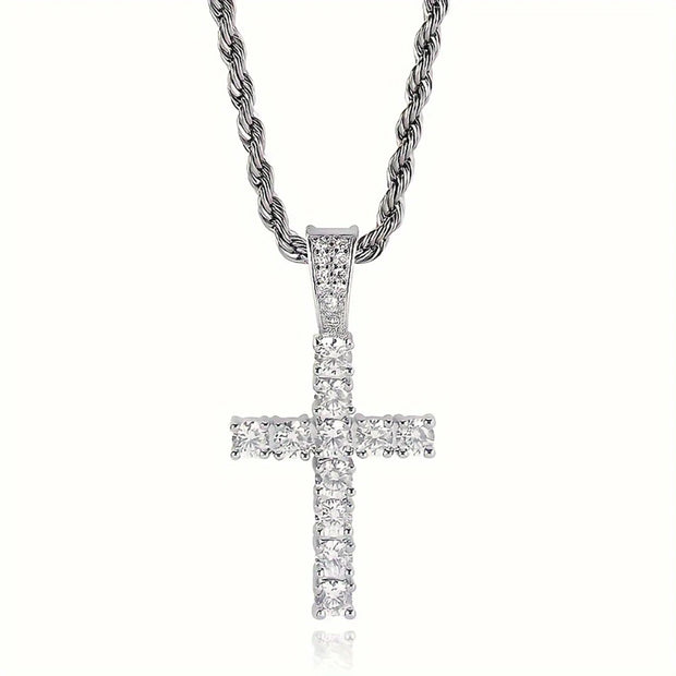 The Divine Drip Cross | Iced Out Pendant